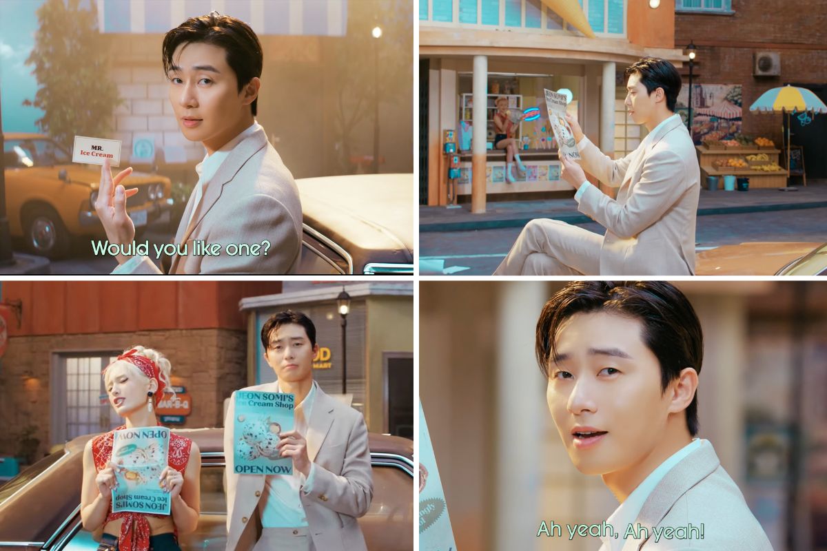 Park Seo Joon appears handsome at the end of the MV. Photo: The Black Labels