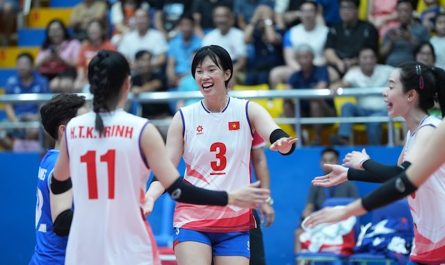 Thanh Thuy and her teammates had a good start. Photo: VFV