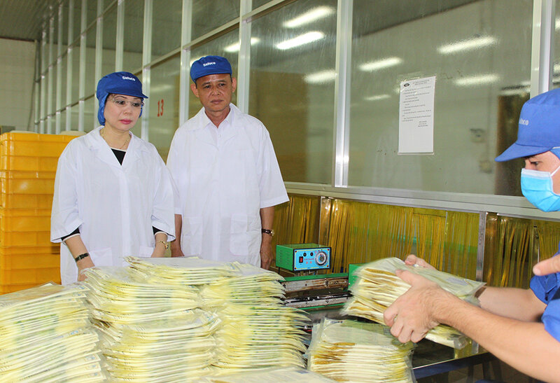 Bà Phạm Thị Thu Hồng – Tổng Giám đốc Công ty cổ phần Lương thực Thực phẩm Safoco được đề nghị tặng danh hiệu "Anh hùng Lao động". Ảnh: Safoco