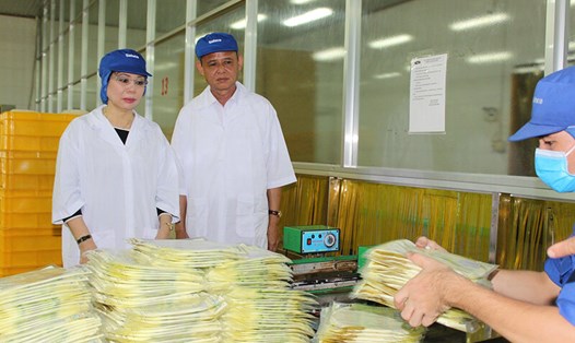 Bà Phạm Thị Thu Hồng – Tổng Giám đốc Công ty cổ phần Lương thực Thực phẩm Safoco được đề nghị tặng danh hiệu "Anh hùng Lao động". Ảnh: Safoco