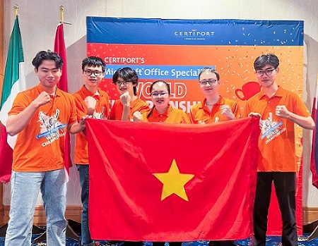 Tất cả các thành viên đội tuyển MOS Việt Nam lọt TOP 10 thí sinh xuất sắc nhất thế giới.