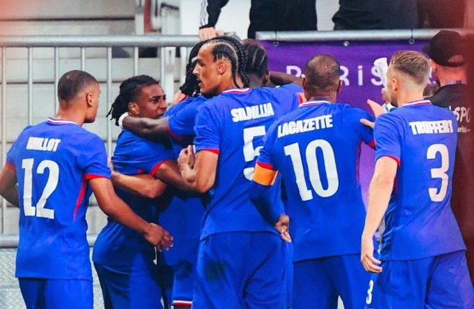 U23 Pháp tiến vào vòng 4 đội mạnh nhất tại Olympic 2024. Ảnh: French Team
