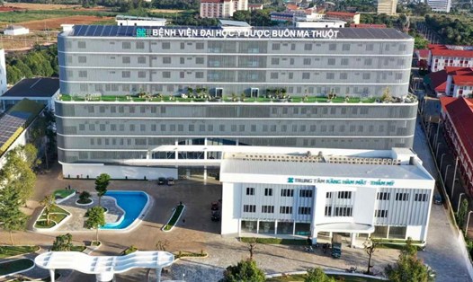 Bệnh viện Đại học Y dược Buôn Ma Thuột - nơi bệnh nhân N.T. tử vong. Ảnh: Bảo Trung