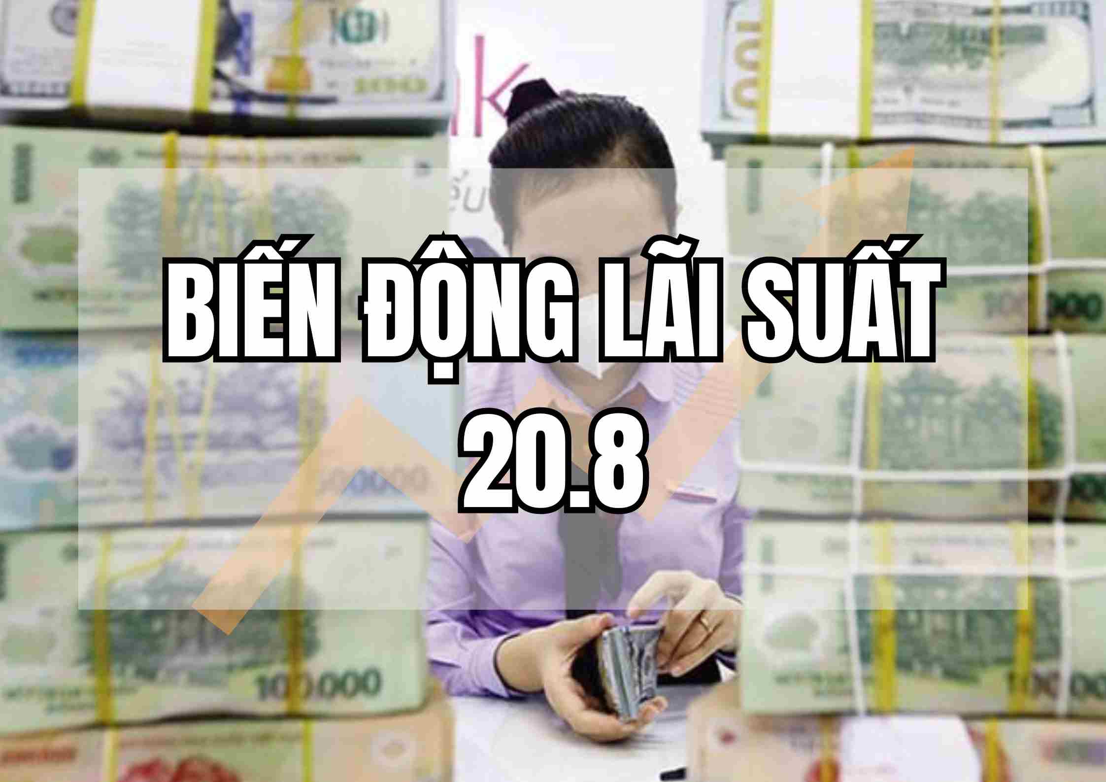 Biến động lãi suất 20.8. Thiết kế ảnh: Huyền Mai.