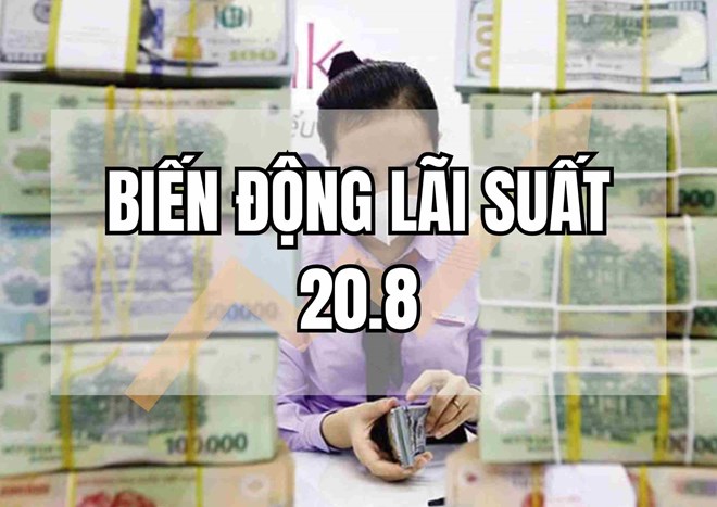 Biến động lãi suất 20.8: Lãi suất tăng cao ngất ngưởng