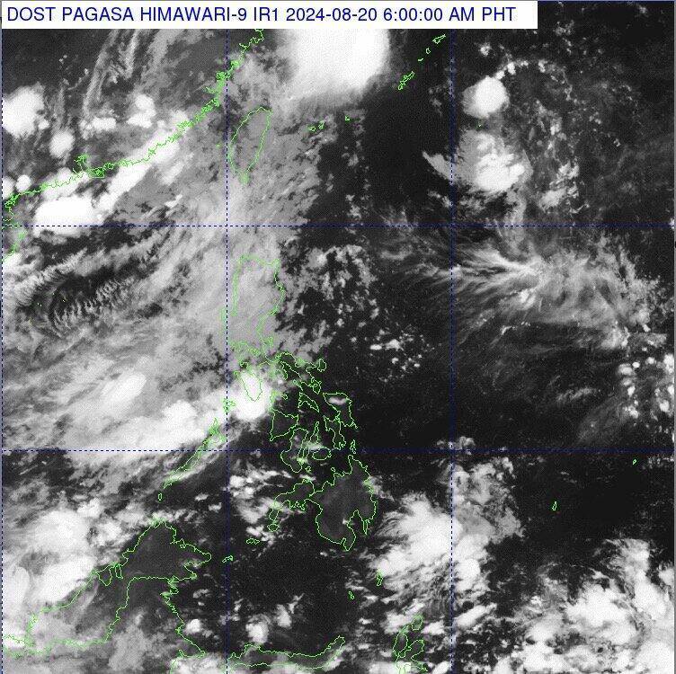 A low pressure near the East Sea is also forming, about 1,030km from Northern Luzon, Philippines. Photo: PAGASA