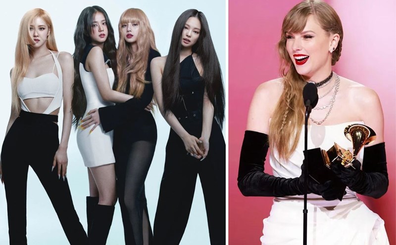 Tin đồn Blackpink góp giọng trong album của Taylor Swift lan truyền. Ảnh: Twitter