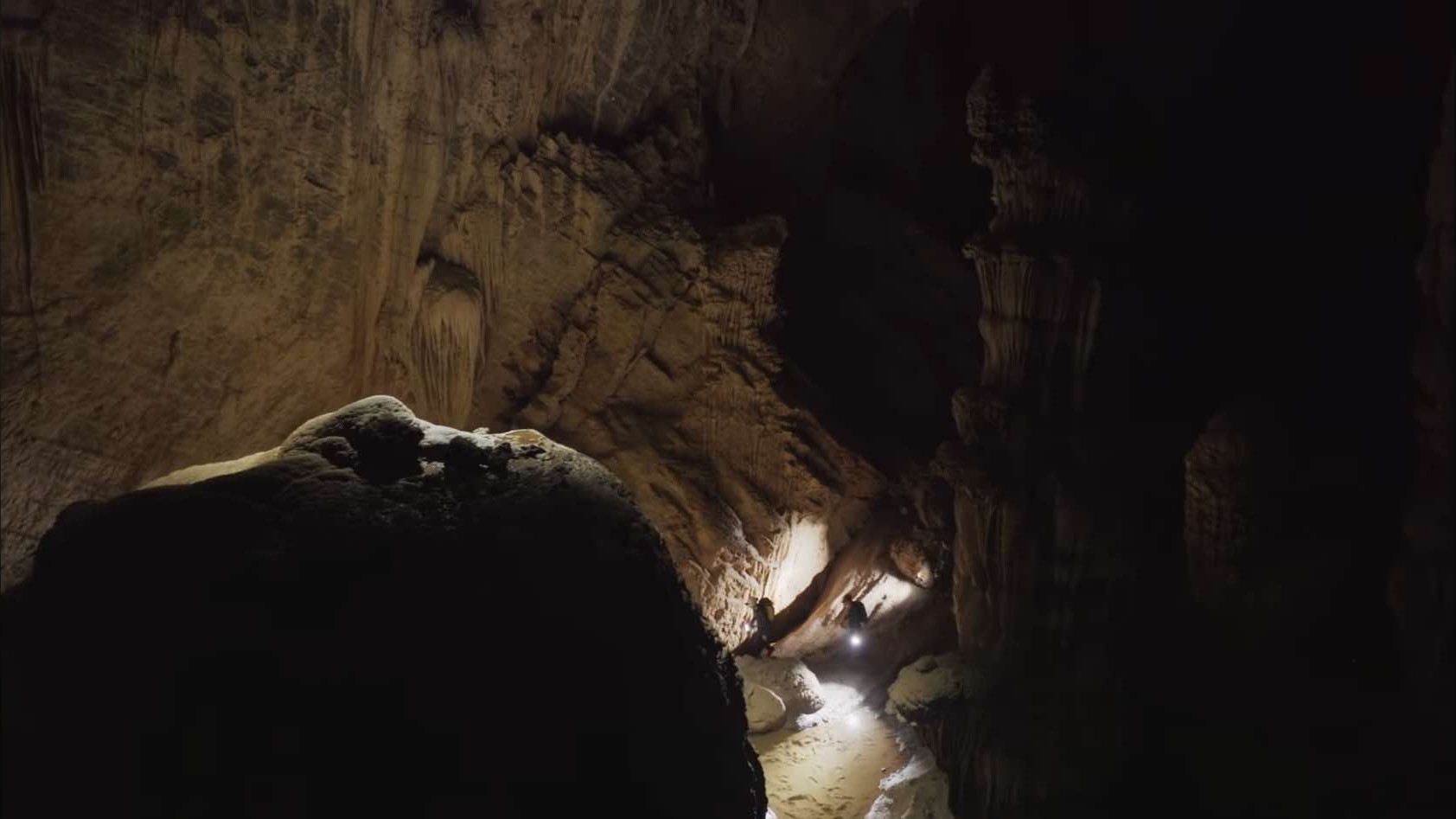 The cave has a separate weather system. Photo: Cut from video