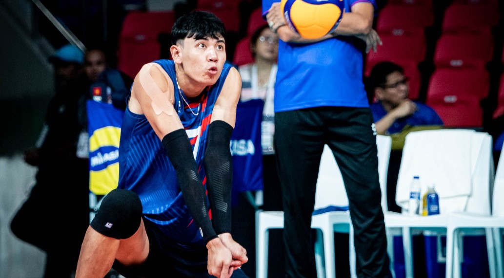 The Vietnamese men's volleyball team played under strength in stage 1. Photo: SAVA