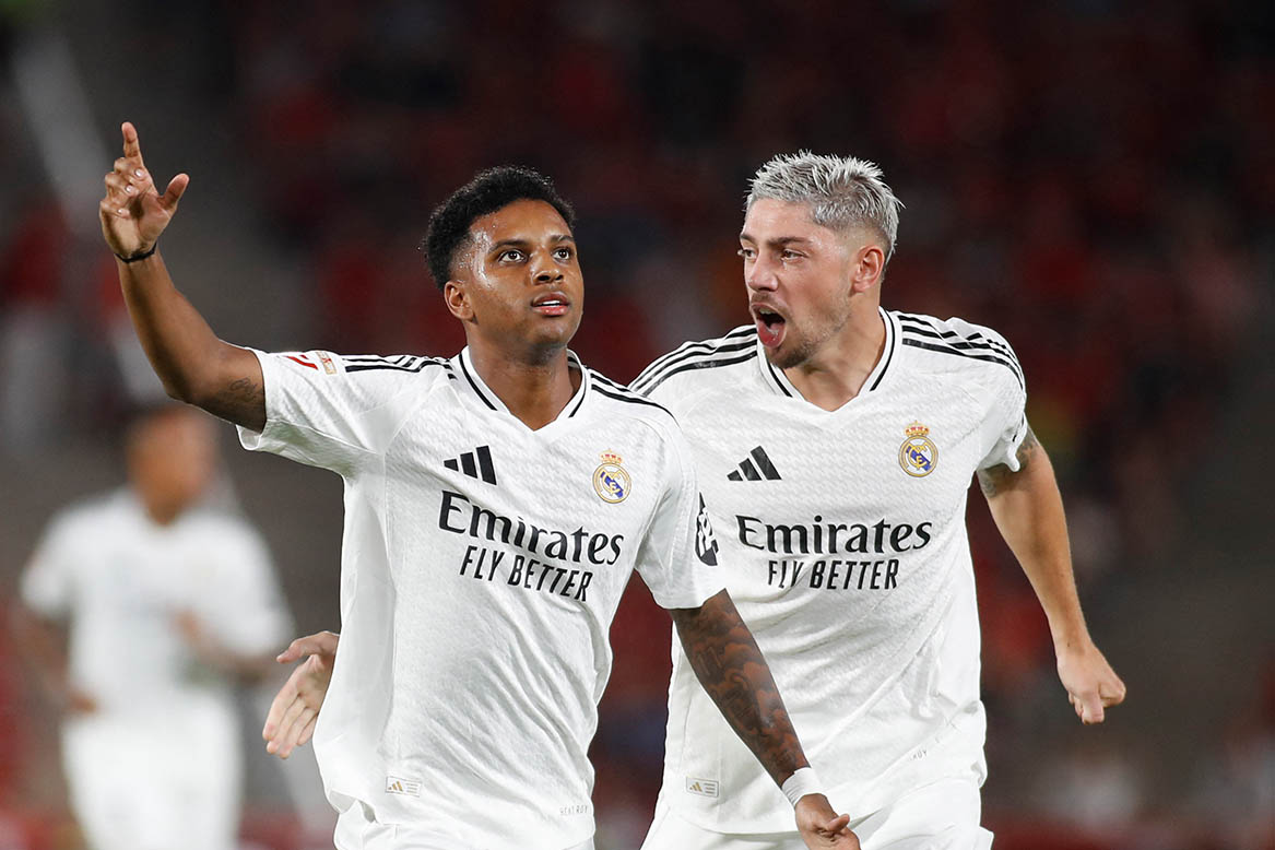 Rodrygo scored his first goal for Real Madrid this season, as he did last season. Photo: AFP