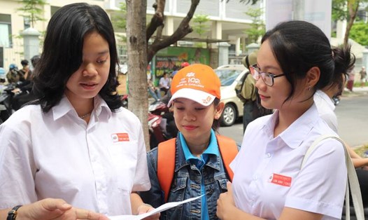 Các thí sinh Trường Hy Vọng (TP Đà Nẵng) tham gia kỳ thi tốt nghiệp THPT năm 2024. Ảnh: Nguyễn Linh