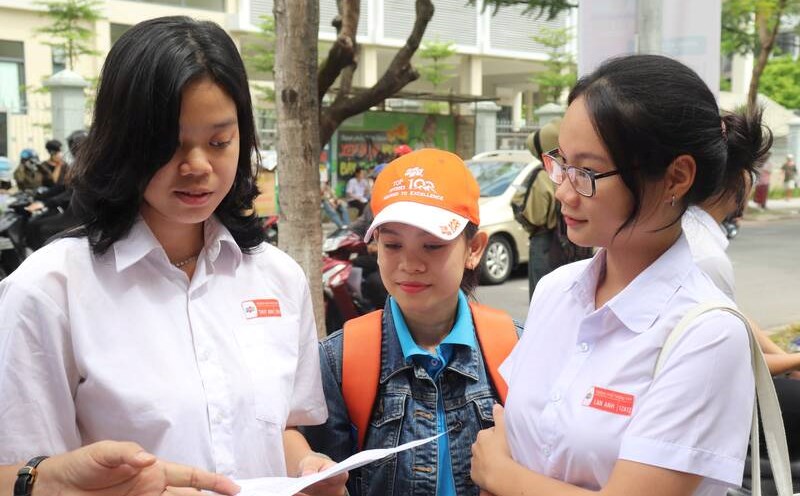 Các thí sinh Trường Hy Vọng (TP Đà Nẵng) tham gia kỳ thi tốt nghiệp THPT năm 2024. Ảnh: Nguyễn Linh