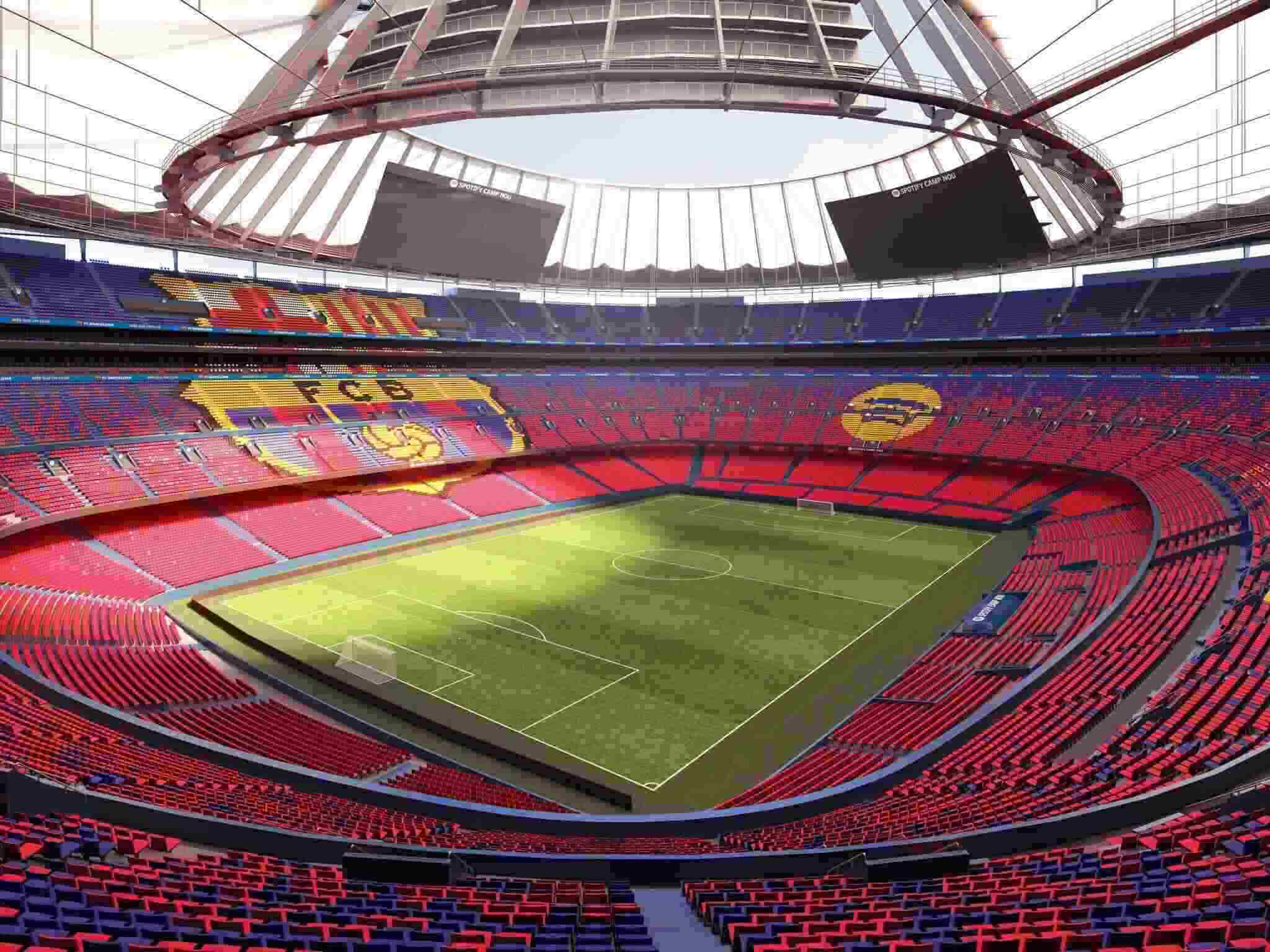 Camp Nou will look completely different than before. Photo: FC Barcelona