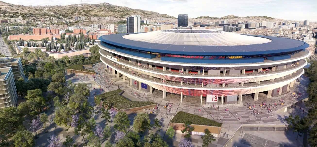 The new stadium is still located in the city center. Photo: FC Barcelona