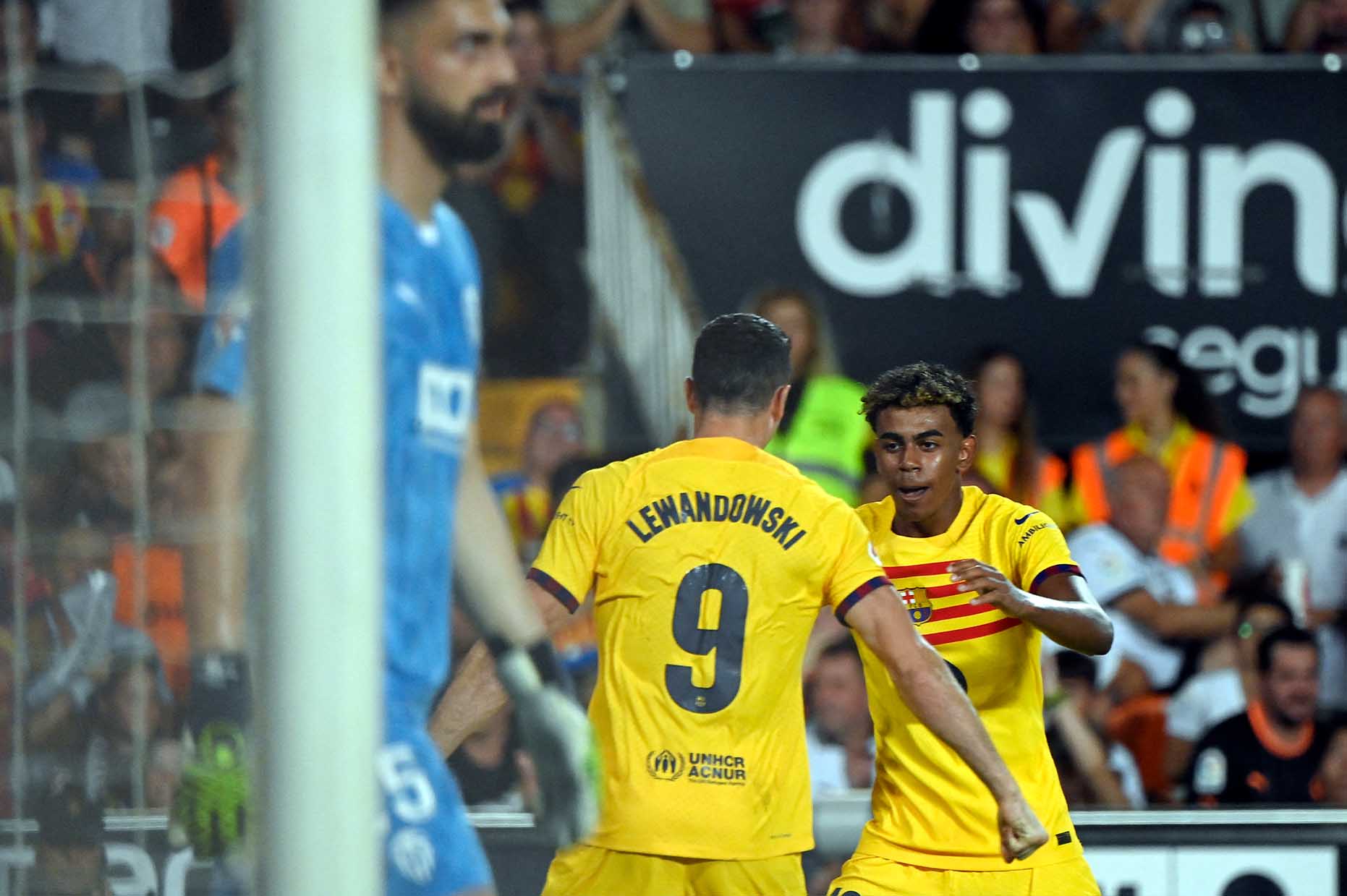 Lamine Yamal returned to Barcelona and immediately played well. Photo: AFP