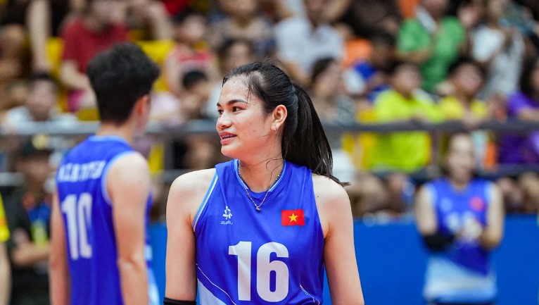 Vi Thị Như Quỳnh được kì vọng tiếp tục tỏa sáng tại giải bóng chuyền nữ quốc tế VTV Cup 2024. Ảnh: Bóng chuyền Việt Nam