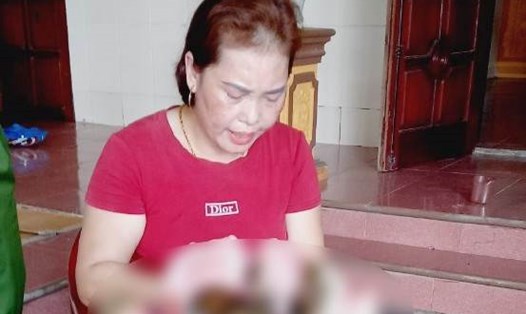 Bà Phan Thị Hương bị phạt 6 triệu đồng vì giết thịt trăn đất quý hiếm. Ảnh: Hạt kiểm lâm Tuyên Hóa