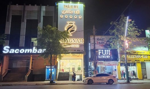 Cơ sở thẩm mỹ Quốc tế Gang Nam tại Quảng Trị bị xử phạt. Ảnh: H.Nguyên