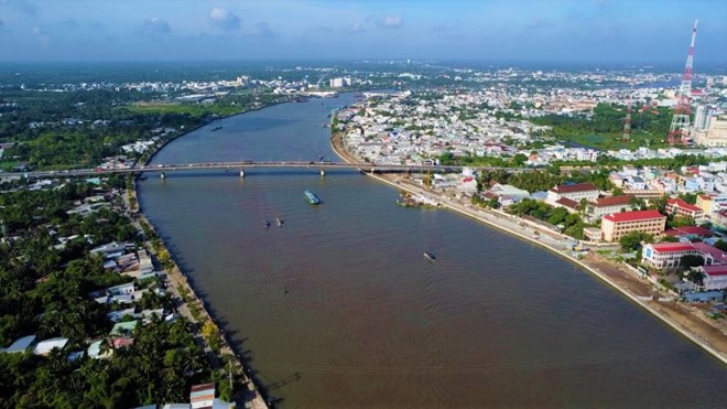 A corner of Can Tho City viewed from above. Photo: Phong Linh