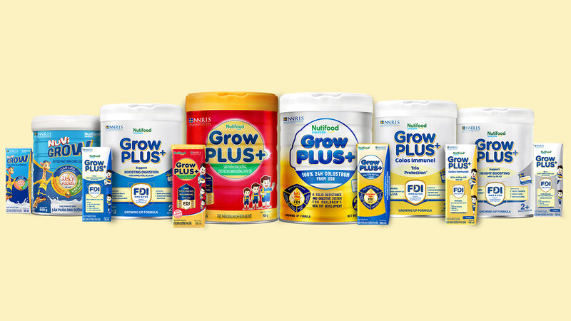 Sản phẩm của Nutifood đa dạng và phong phú, mang đến nhiều lựa chọn cho khách hàng. Ảnh: Nutifood 