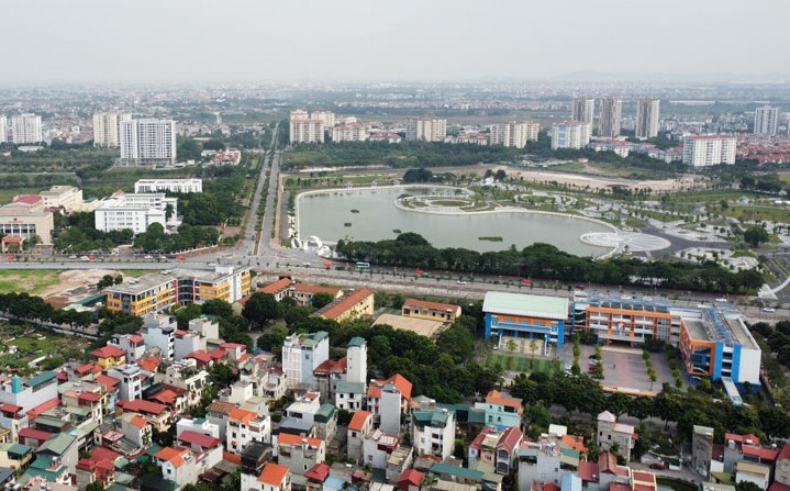 Các dự án tại quận Long Biên. Ảnh: Vĩnh Hoàng