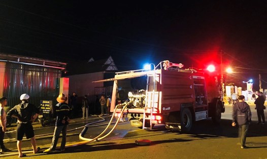 Cháy lớn ở Lâm Đồng. Ảnh: Bảo Trung