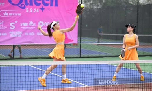 Người chơi pickleball. Ảnh: Lam Thanh