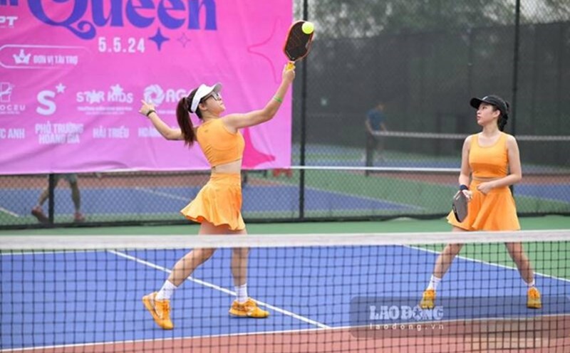 Người chơi pickleball. Ảnh: Lam Thanh