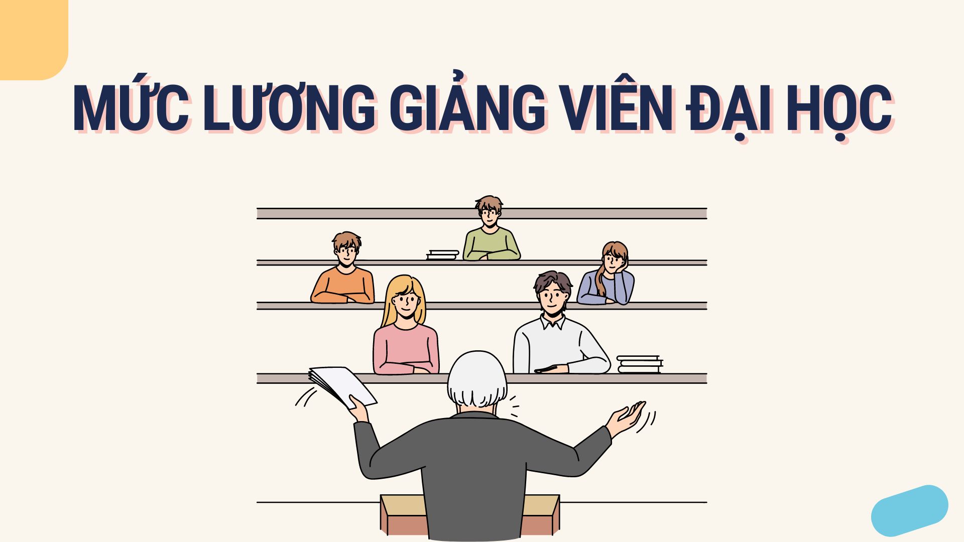 Mức lương giảng viên đại học. Đồ họa: Hoàng Lê