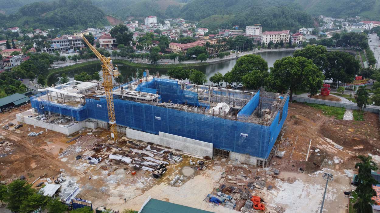 Vị trí Dự án Trung tâm hội nghị Yên Bái. Ảnh: Trần Bùi