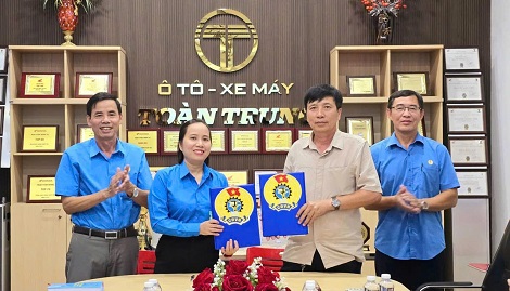 Toan Trung Company Limited's grassroots trade union will take care of and protect the interests of workers. Photo: Thanh Tuan