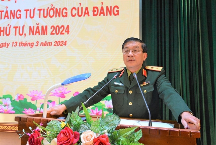 Trung tướng Trương Thiên Tô được bổ nhiệm giữ chức Phó Chủ nhiệm Tổng cục Chính trị Quân đội nhân dân Việt Nam. Ảnh: Trần Anh Minh