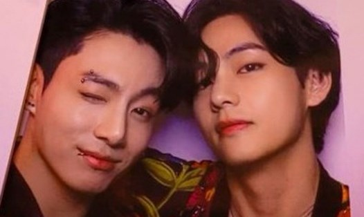 V và Jungkook nhóm BTS. Ảnh: AllKpop.
