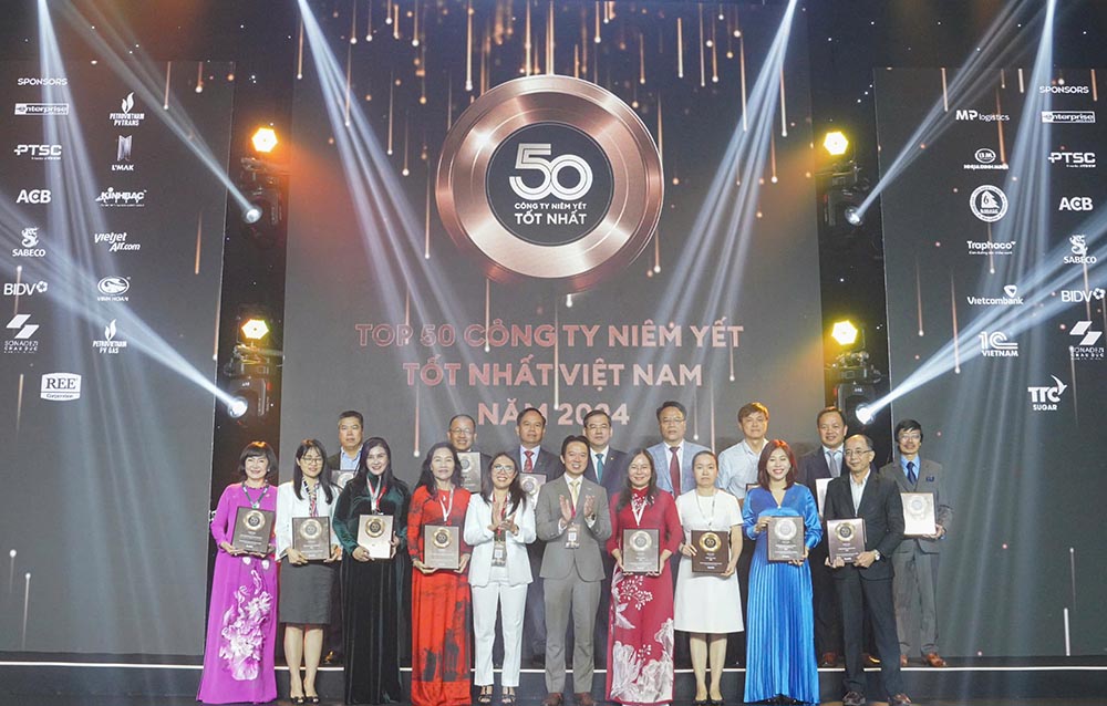 Top 50 best listed companies in Vietnam 2024 with leading excellent businesses such as Vietjet, Petrolimex, Vinamilk,... Photo: Vietjet