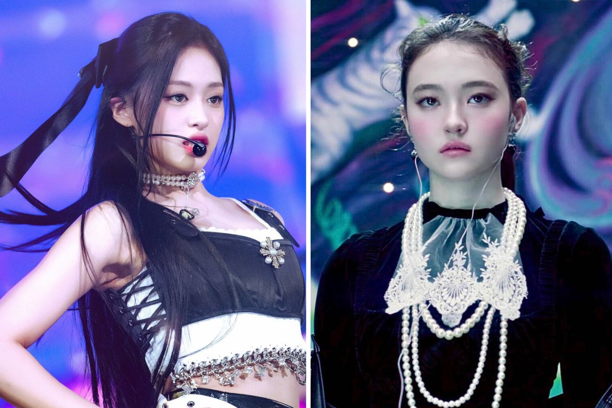 Ahyeon của Baby Monster và Ella Gross của MEOVV. Ảnh: YG, The Black Label