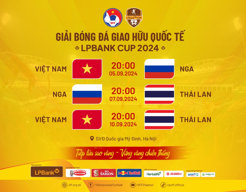 Vietnam team match schedule in September friendly tournament. Photo: VFF