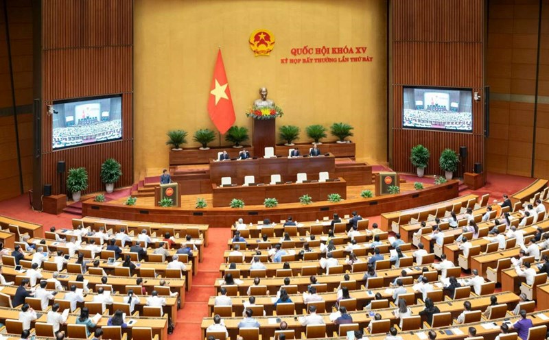 Kỳ họp bất thường lần thứ 7, Quốc hội khóa XV. Ảnh: Quốc hội