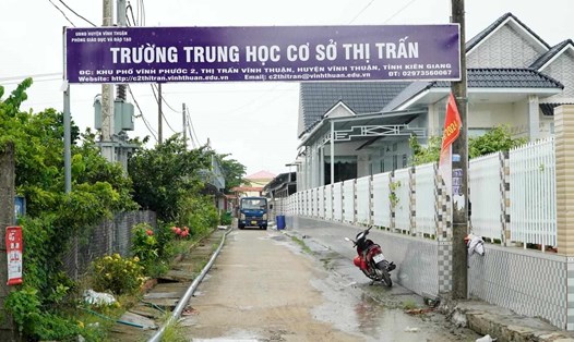 Điểm trường mới chuyển về. Ảnh: Nguyên Anh