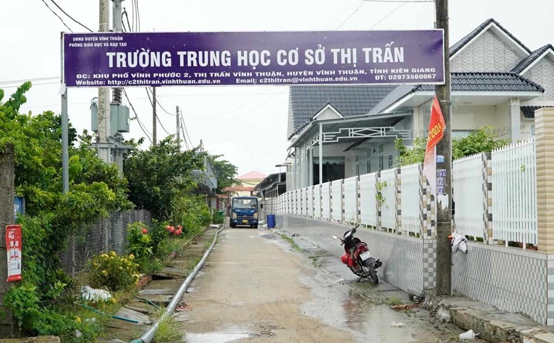 Điểm trường mới chuyển về. Ảnh: Nguyên Anh