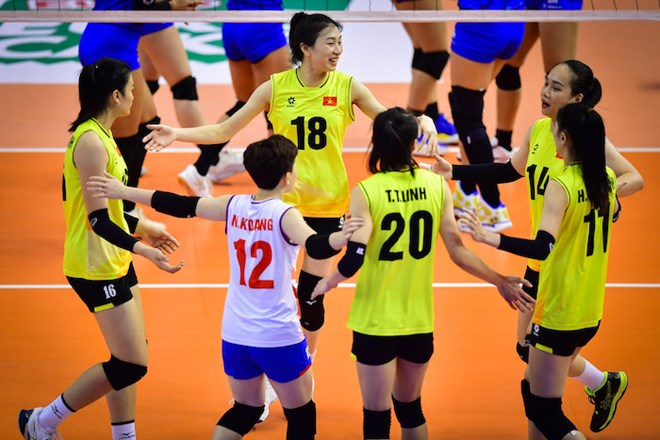 The Vietnamese women's team faces many difficulties in 2024. Photo: SEA V.League