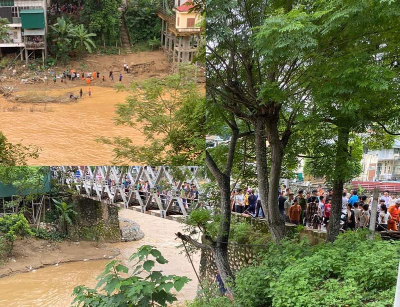 Bé trai lớp 6 ngã xuống sông mất tích trong chiều 22.3 đã được tìm thấy. Ảnh: Linh Hoa.
