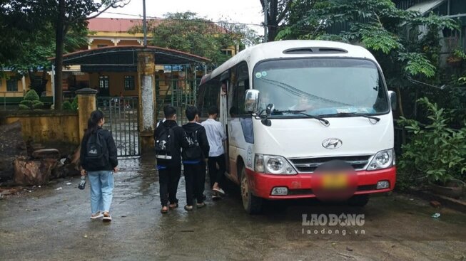 Tỉnh Sơn La siết chặt quản lý xe đưa đón học sinh năm học mới. Ảnh: Minh Nguyễn
