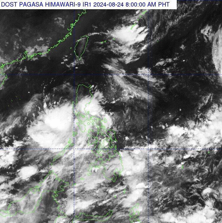 Dự báo áp thấp gần Biển Đông có khả năng hình thành từ các cụm mây mà các nhà dự báo thời tiết Philippines đang theo dõi. Ảnh: PAGASA