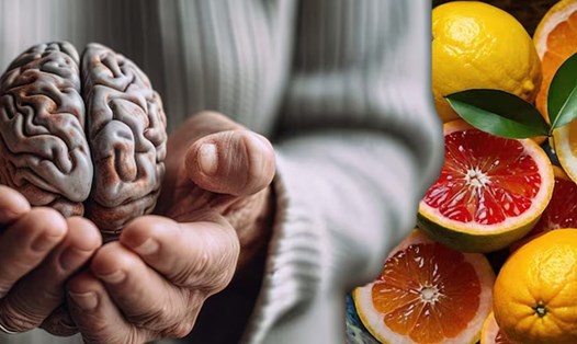 Vai trò của Vitamin C đối với sức khỏe não bộ. Đồ hoạ: Thiện Nhân