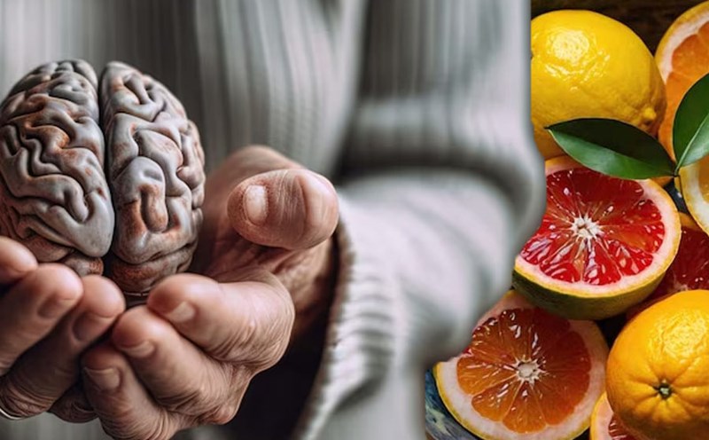 Vai trò của Vitamin C đối với sức khỏe não bộ. Đồ hoạ: Thiện Nhân