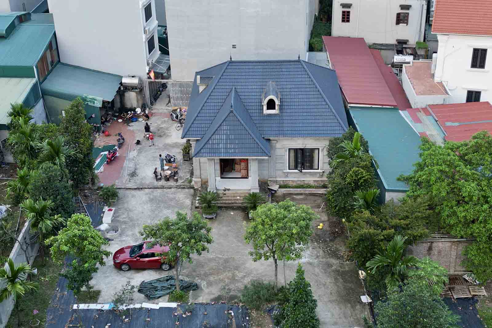 Công trình nhà ở được ông Nguyễn Hưng Dần xây trên khu đất công Trái Ấu. Ảnh: Hữu Chánh