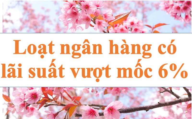 Loạt ngân hàng có lãi suất vượt mốc 6%. Ảnh minh họa: Hà Vy