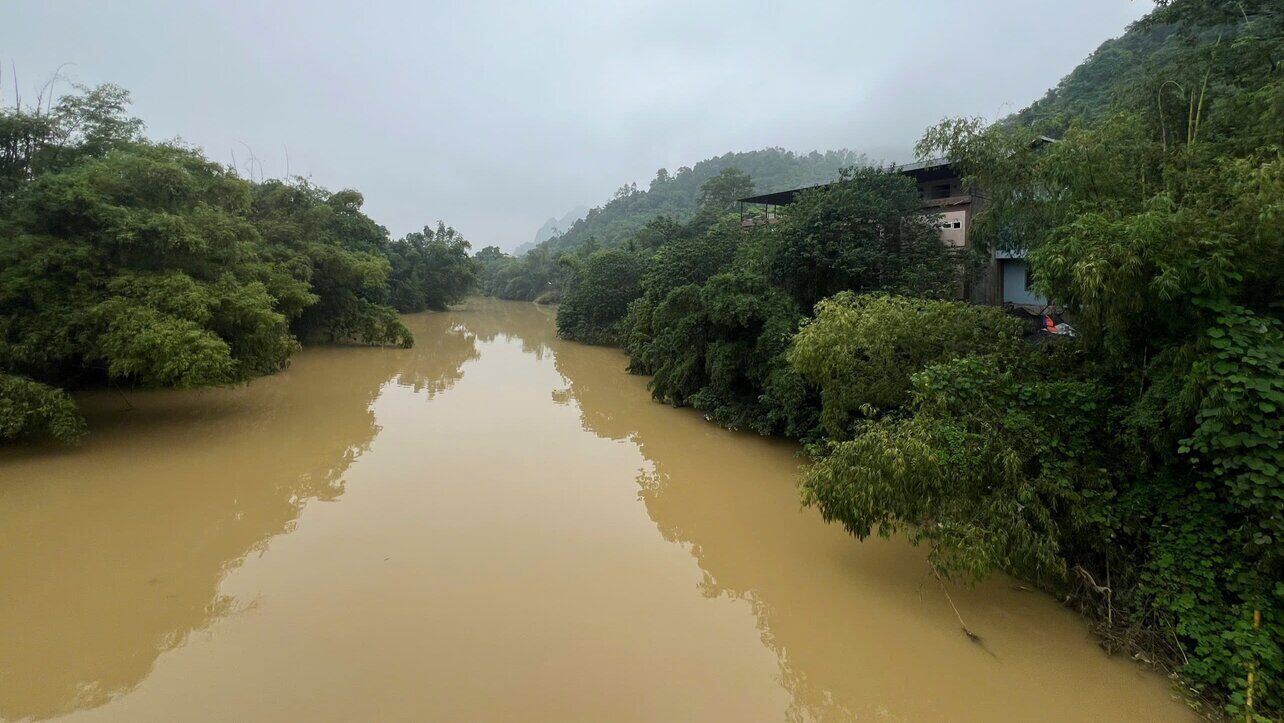 Khu vực sông Bùi, đoạn qua xã Tân Vinh, huyện Lương Sơn. Ảnh: Đặng Tình