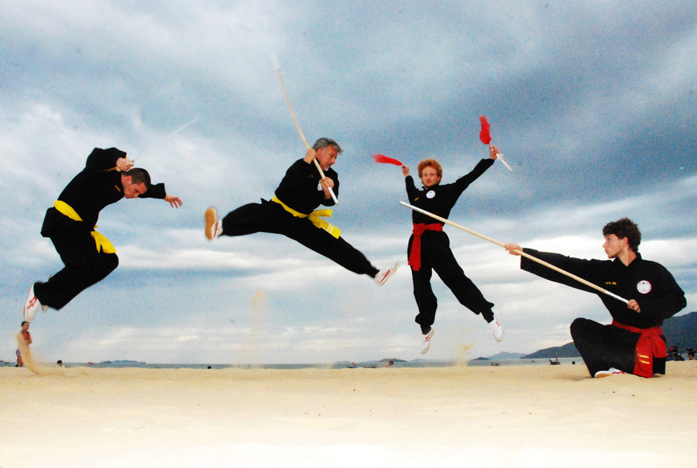 Martial arts performance at an international festival of traditional martial arts. Photo: Hoa Kha