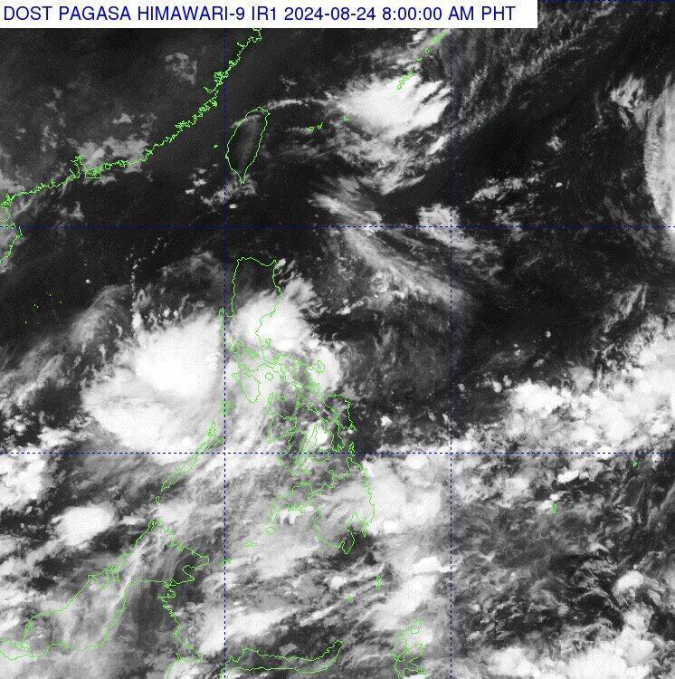 The image of low pressure near the East Sea is likely to form from cloud clusters. Photo: PAGASA
